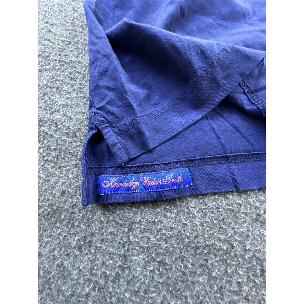 Robert Graham Polo Mens Large Navy Blue Short Sleeve Shirt‎ Lightweight Logo - Picture 10 of 11